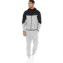 Closure London Mens Binding Panel Tracksuit Grey Marl