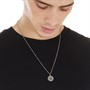 Closure London Mens St Michael Circular Pendant Necklace Zinc