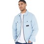 Closure London Mens Utility Overshirt Light Blue