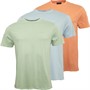 Closure London Mens Stack Logo Three Pack T-Shirts Multi