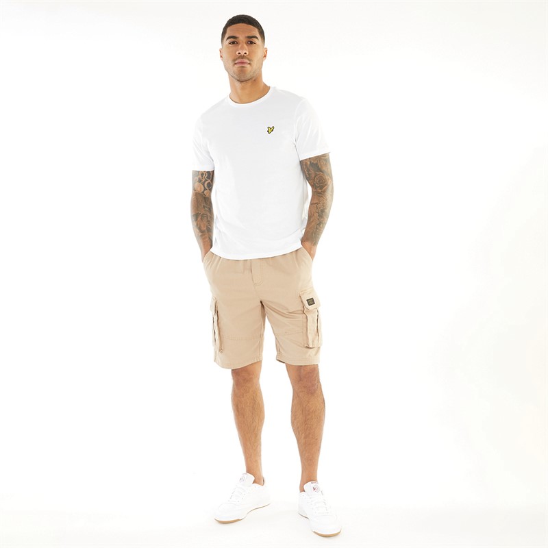 Closure London Mens Utility Cargo Shorts Stone