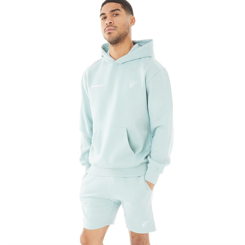 Closure London Sweat-Shirt et short assortis à double logo homme, mousse de mer