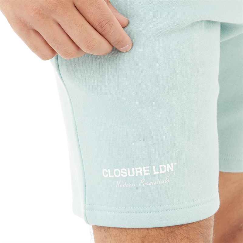 Closure London Sweat-Shirt et short assortis à double logo homme, mousse de mer