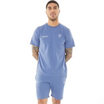 Closure London Ensemble T-shirt et short coordonnés en Bleu délavé à l'initiale tonale homme