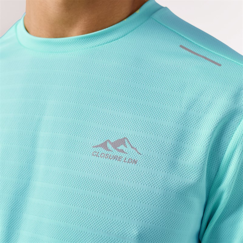 Closure London Mens Training T-Shirt And Shorts Set Aqua
