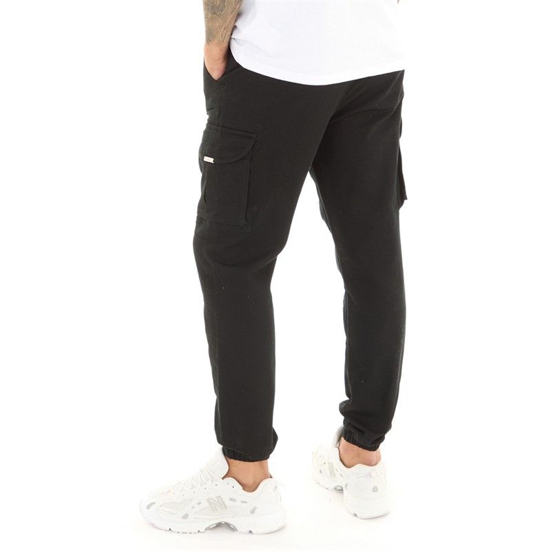 Closure London Pantalon cargo utilitaire délavé Homme Noir