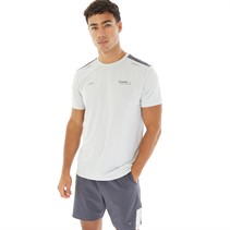 Closure London Mens Colour Block T-Shirt And Shorts Co-Ord Ice Grey/Charcoal