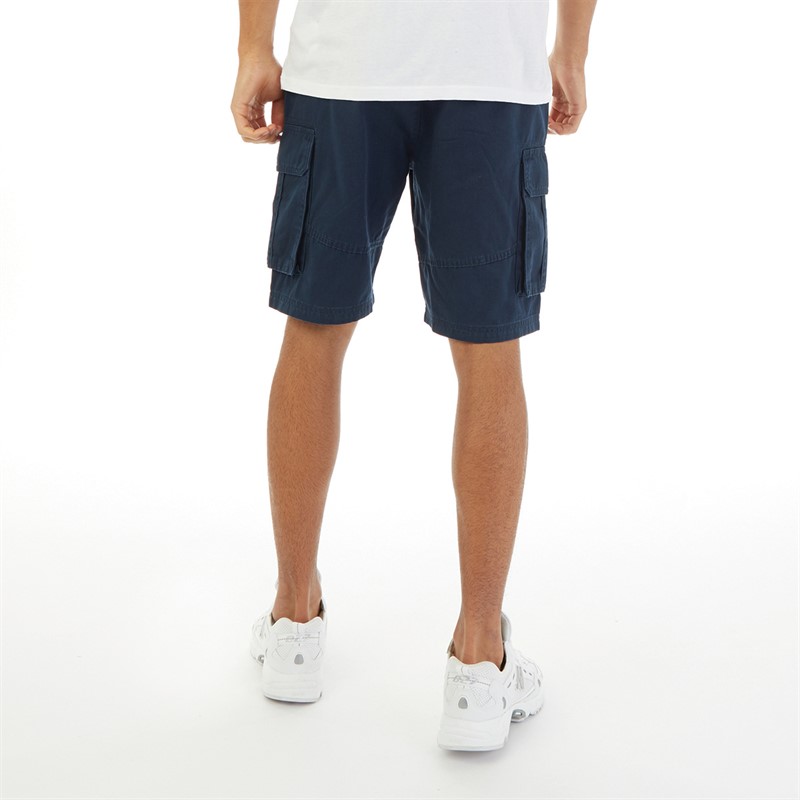 Closure London Mens Utility Cargo Shorts Navy