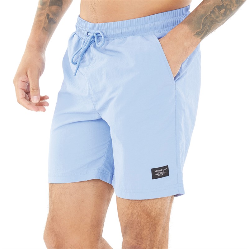 Closure London Mens Bright Swim Shorts Cornflower Blue