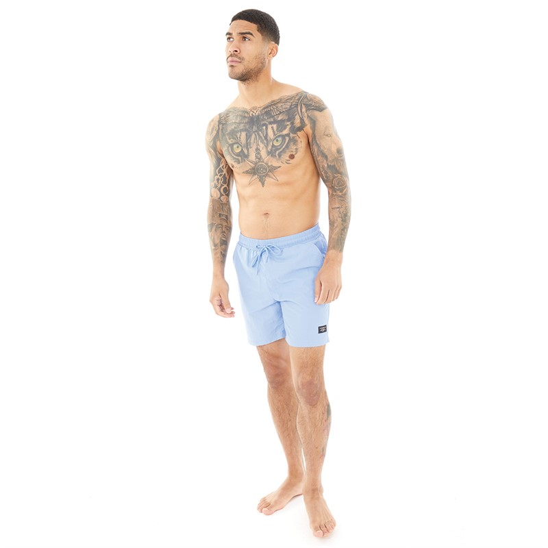 Closure London Mens Bright Swim Shorts Cornflower Blue