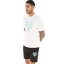 Closure London Herre Fury T-shirt og Shorts Sæt Hvid/Sort