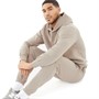 Closure London Mens Badge Tracksuit Taupe