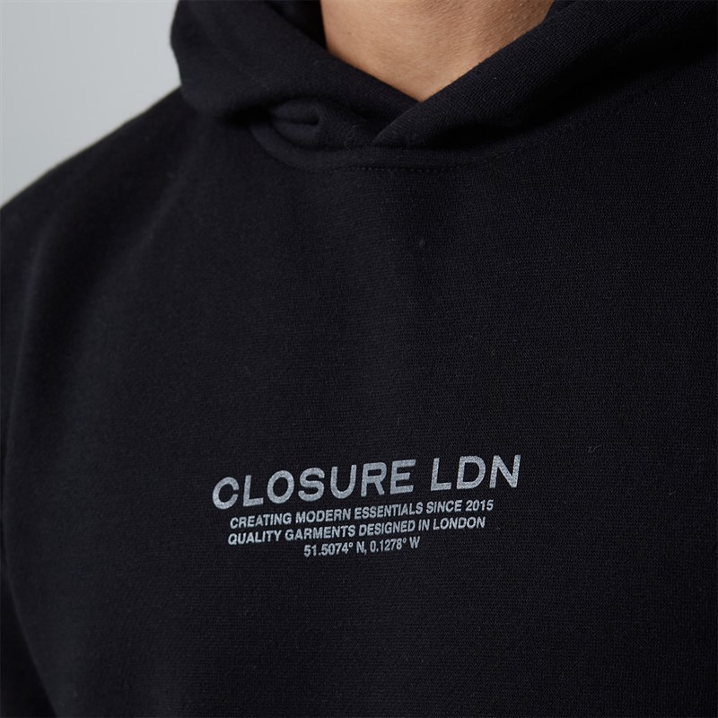 Closure London Mens Graphic Logo Tracksuit Black