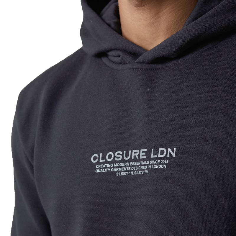 Closure London Mens Graphic Logo Tracksuit Charcoal