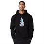 Closure London Mens Teddy Bear Hoodie Black/Blue Print