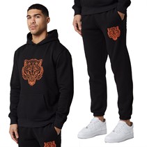 Closure London Mens Fury Tracksuit Black/Orange