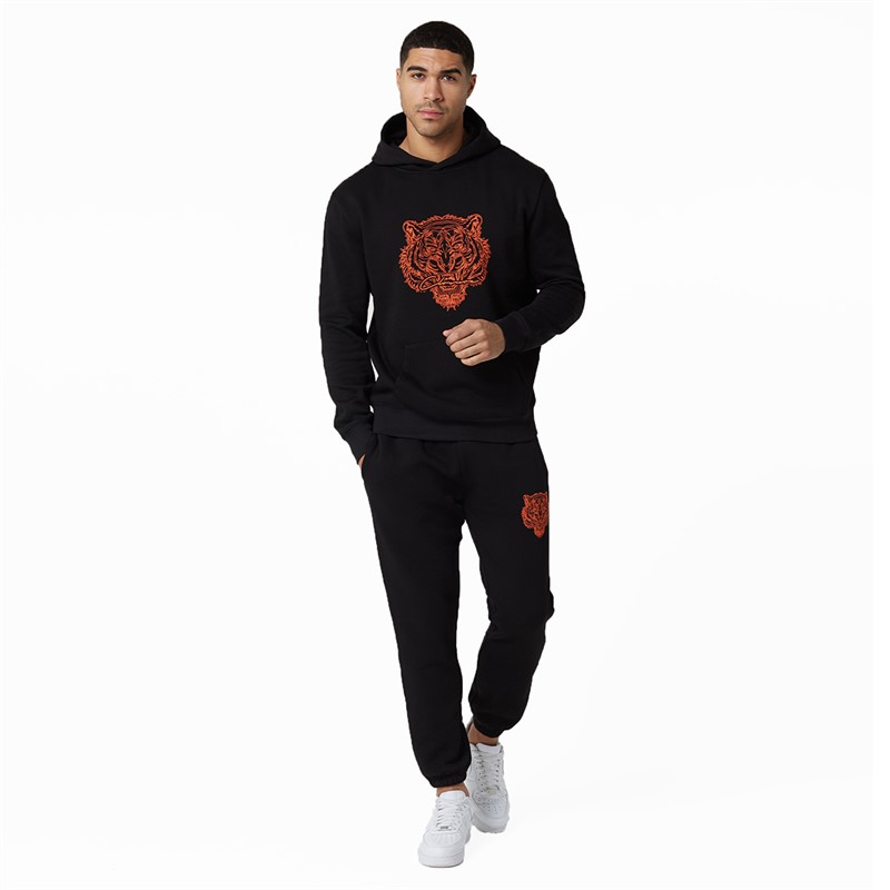 Closure London Mens Fury Tracksuit Black/Orange