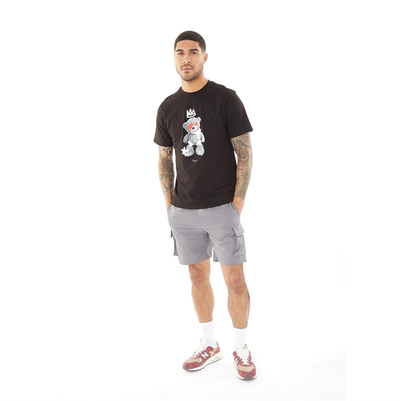 Closure London Mens Teddy T-Shirt Black/Red