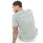Closure London Mens Stacked Script T-Shirt Sage