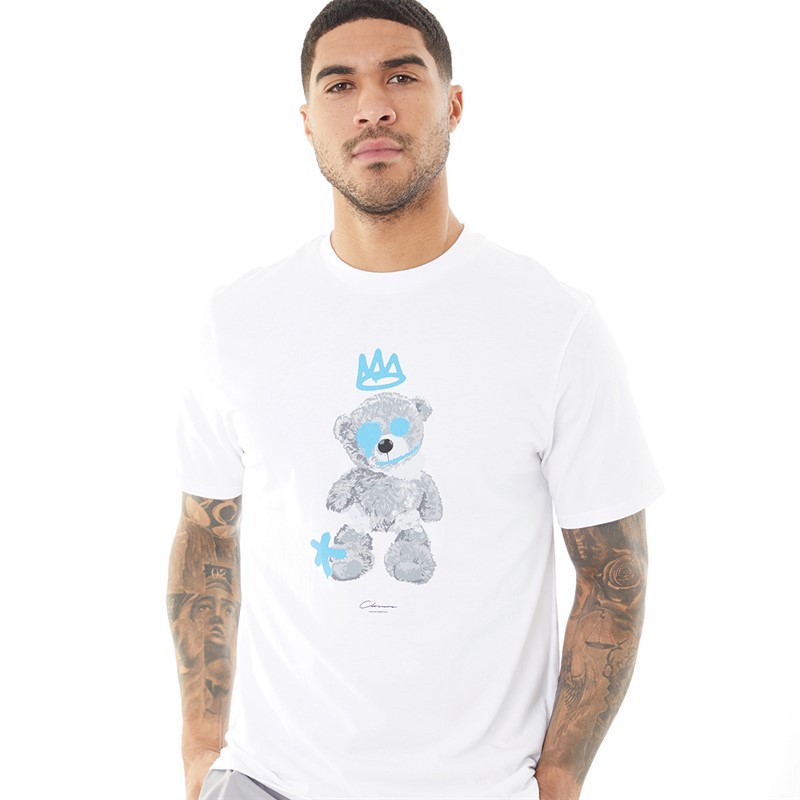 Closure London Mens Teddy T-Shirt White