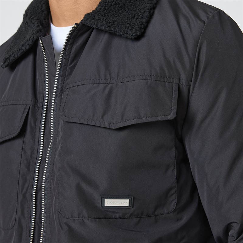 Closure London Mens Padded Jacket Black