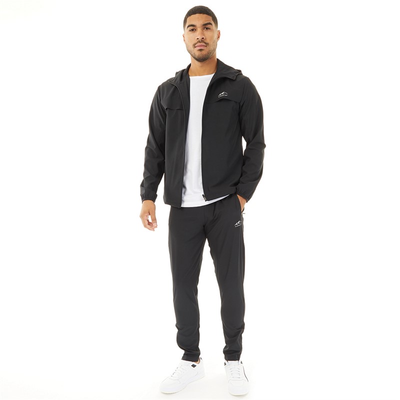 Closure London Mens Poly Tech Tracksuit Black