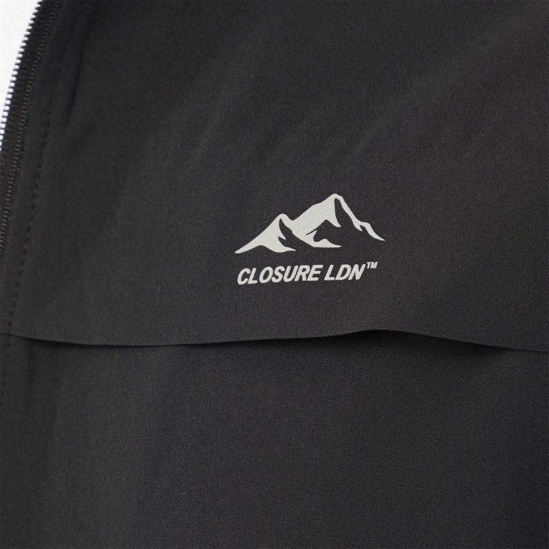 Closure London Mens Poly Tech Tracksuit Black