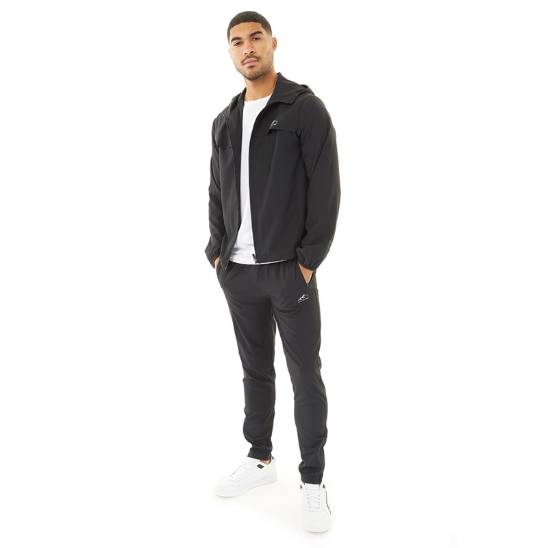 Closure London Mens Poly Tech Tracksuit Black