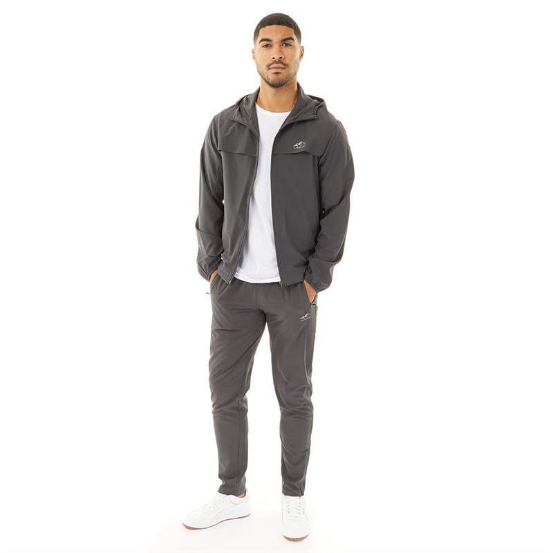 Closure London Mens Poly Tech Tracksuit Charcoal