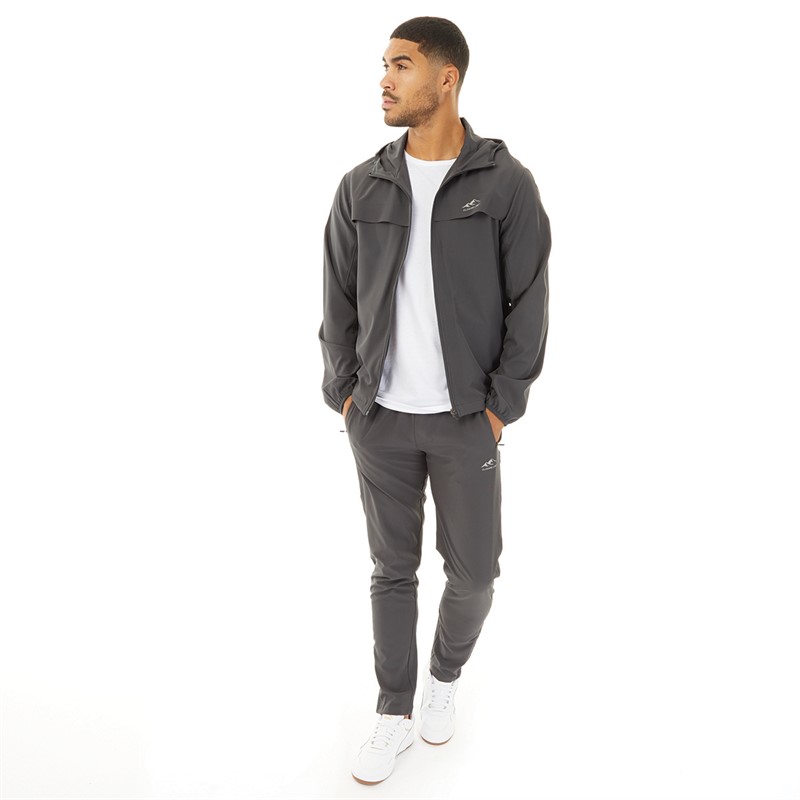 Closure London Mens Poly Tech Tracksuit Charcoal