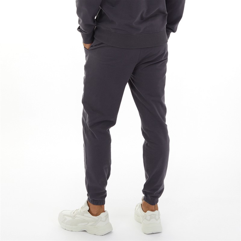 Closure London Mens Relaxed Fit Joggers Dark Grey