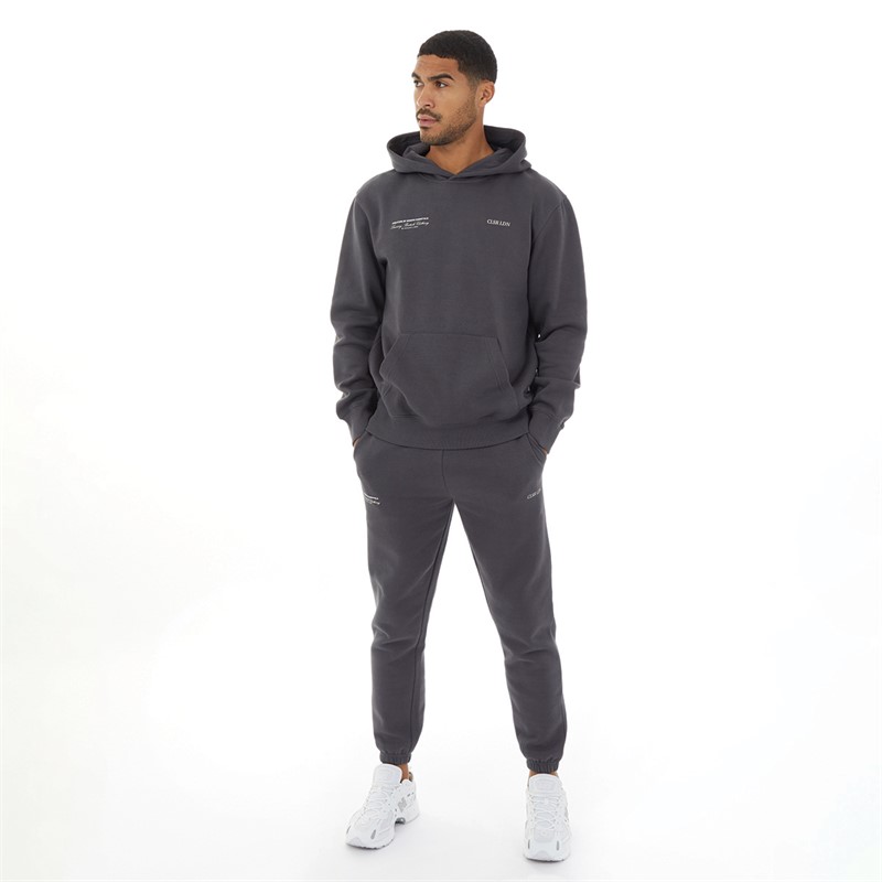 Closure London Mens Luxury Tracksuit Charcoal