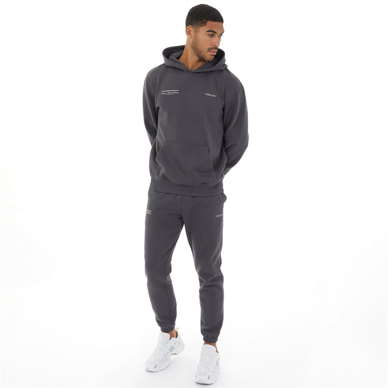 Closure London Mens Luxury Tracksuit Charcoal