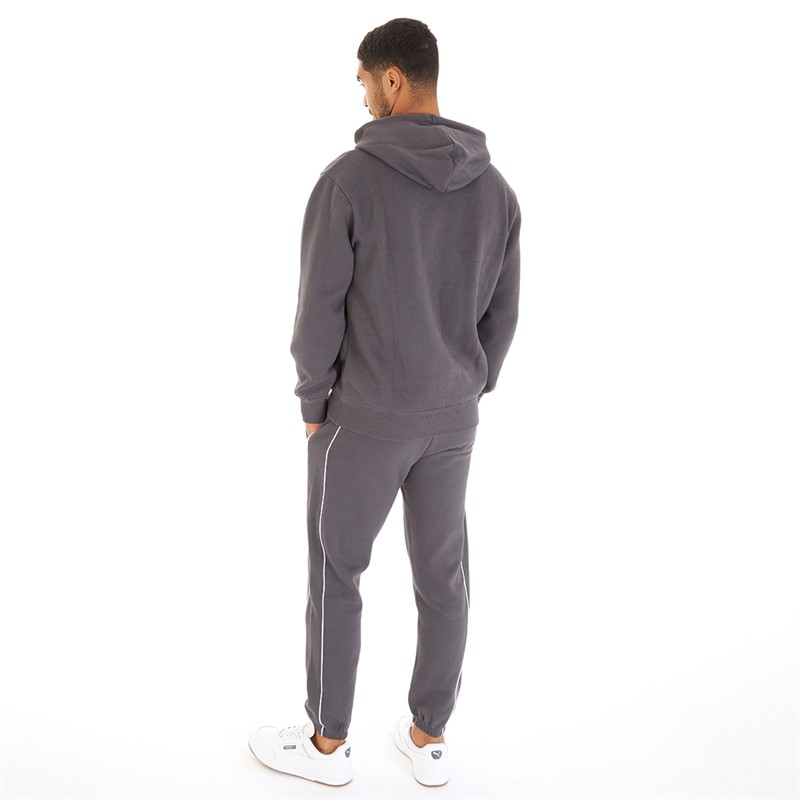 Closure London Mens Multi Logo Piping Tracksuit Charcoal