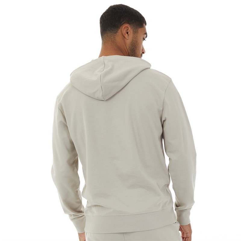 Closure London Mens Relaxed Fit Hoodie Stone