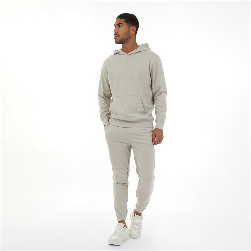 Closure London Mens Relaxed Fit Hoodie Stone