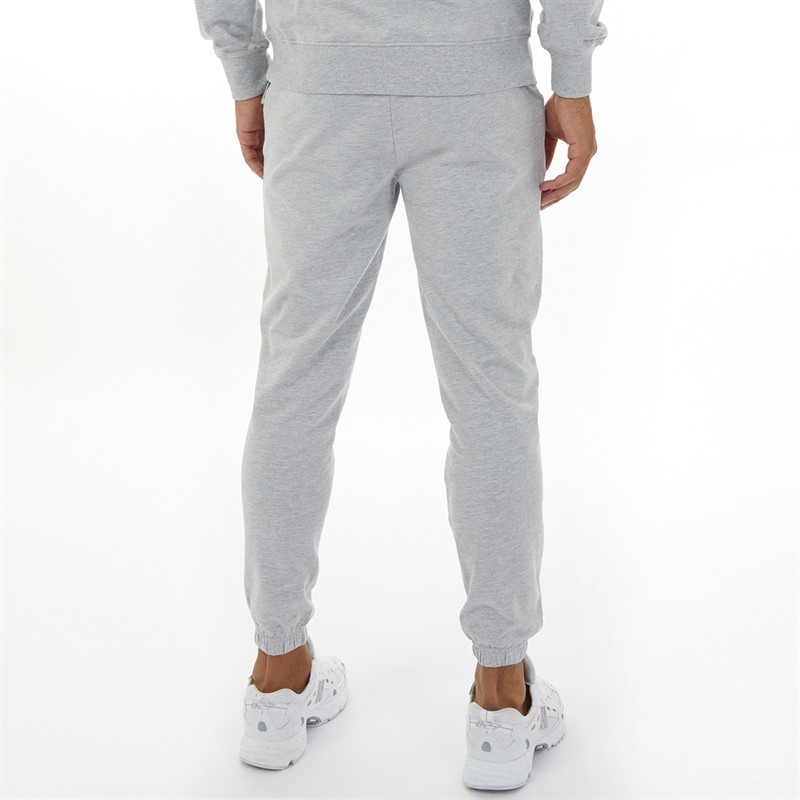 Closure London Mens Relaxed Fit Joggers Light Grey Marl