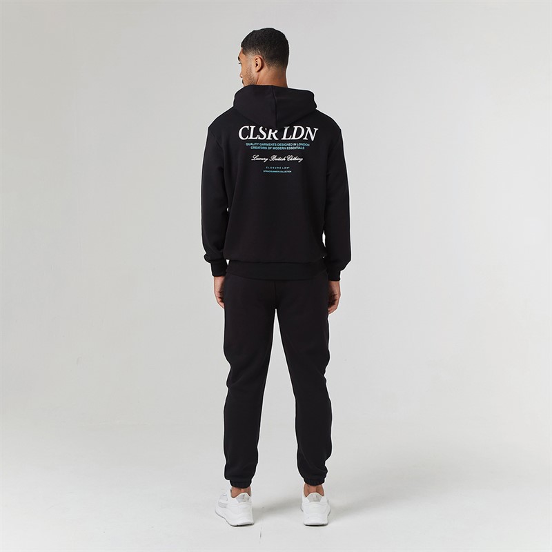 Closure London Mens Luxury Tracksuit Black