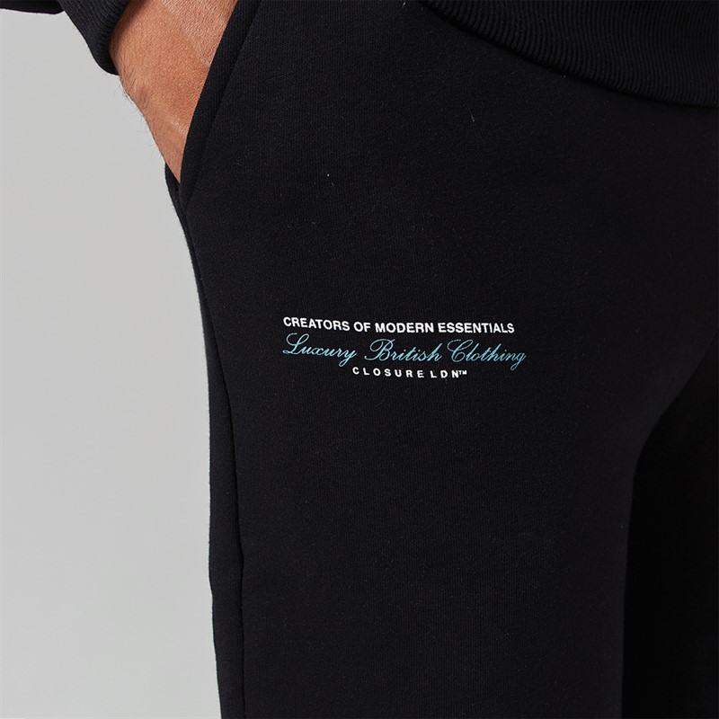 Closure London Mens Luxury Tracksuit Black