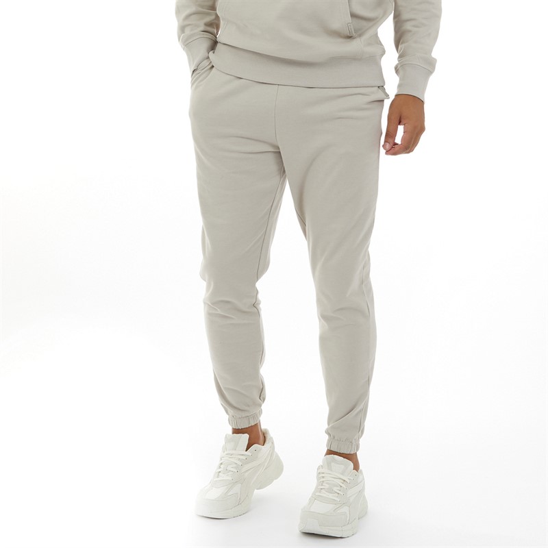 Closure London Mens Relaxed Fit Joggers Stone