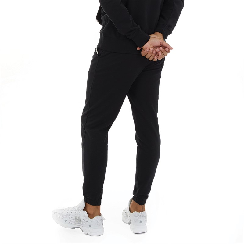 Closure London Mens Relaxed Fit Joggers Black