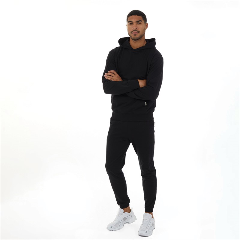 Closure London Mens Relaxed Fit Joggers Black