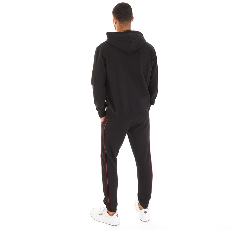 Closure London Mens Multi Logo Piping Tracksuit Black