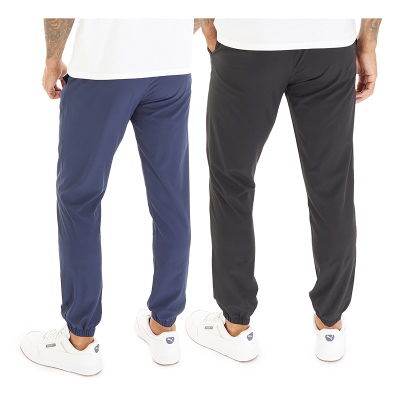 Closure London Mens Two Pack Essential Cargo Pants Black/Navy