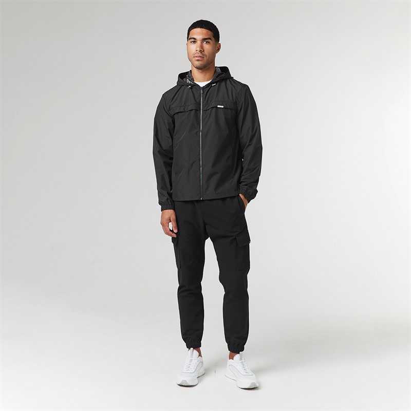 Closure London Mens Smart Windbreaker Black