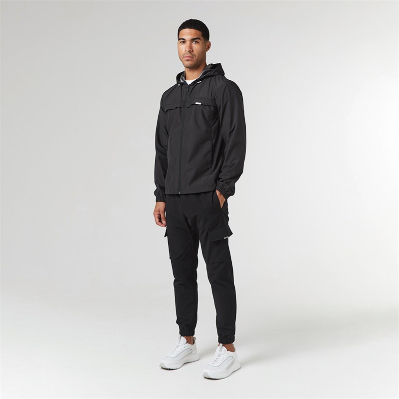 Closure London Mens Smart Windbreaker Black