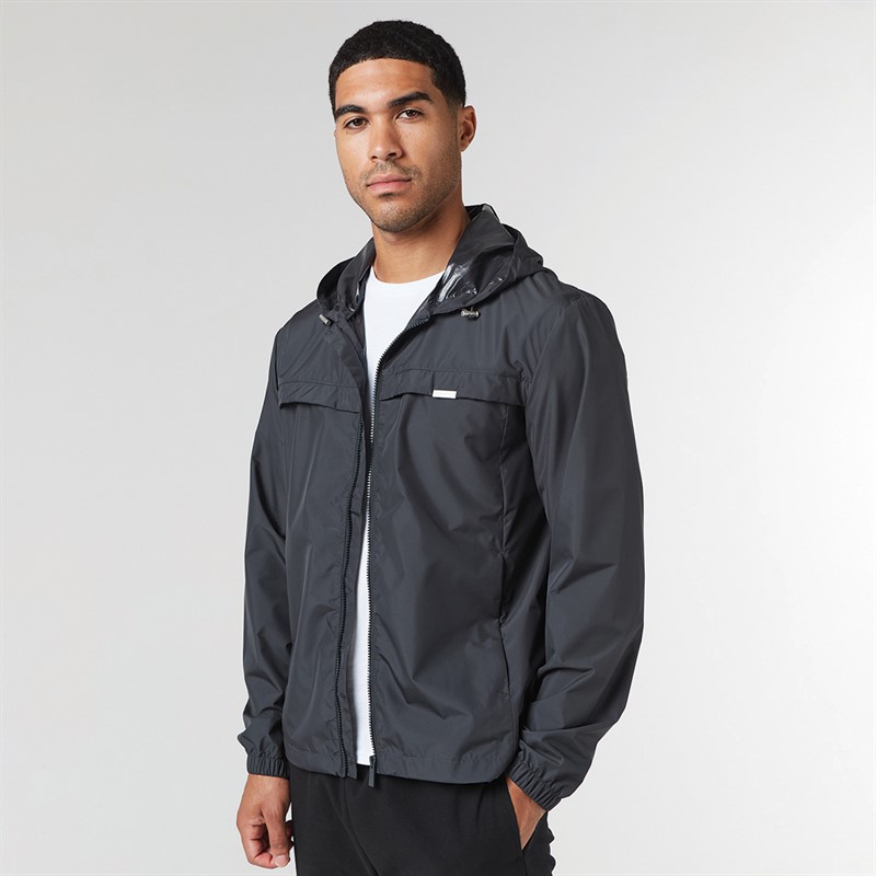 Closure London Mens Smart Windbreaker Charcoal