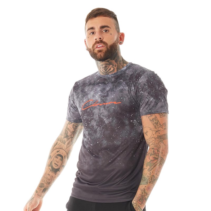 Closure London TeeShirt Fade Deep Splatter Homme Noir