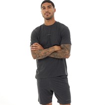 Closure London Mens T-Shirt And Shorts Loungewear Set Charcoal Marl