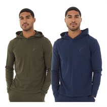 Closure London Mens Two Pack Loungewear Hoodies Navy/Khaki